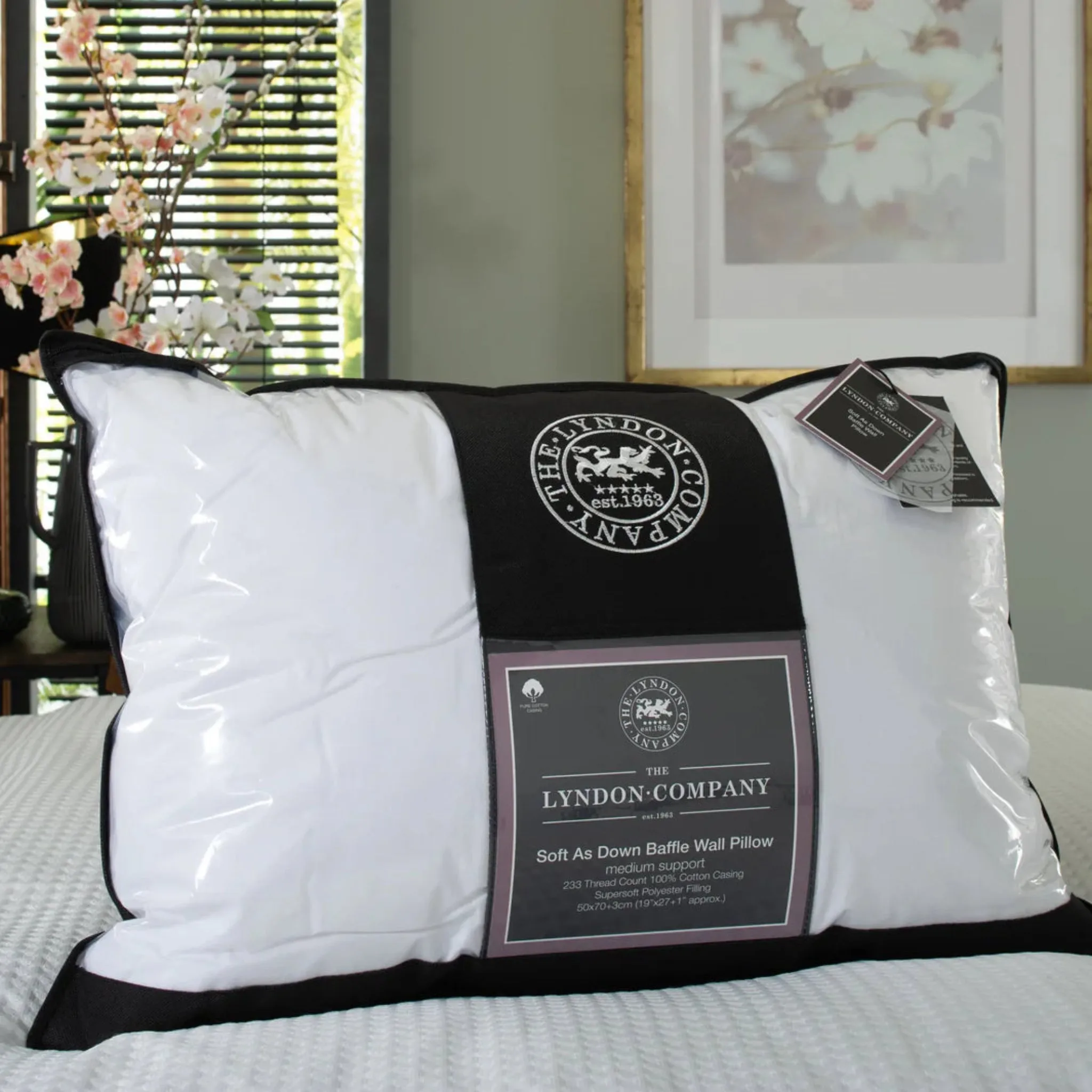 Lyndon Company Soft As Down Baffle Wall Pillow product