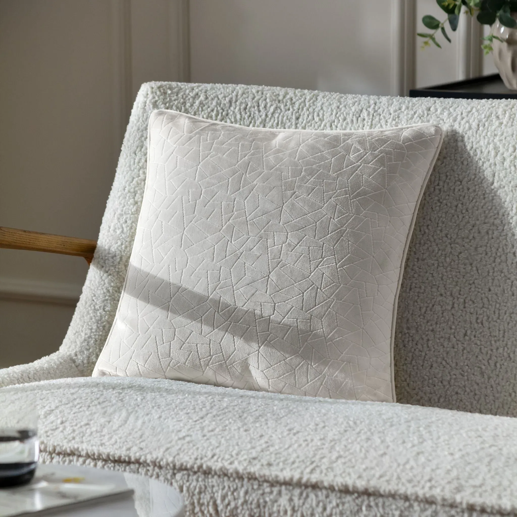 Malans Feather Rich Cushion - Milk product
