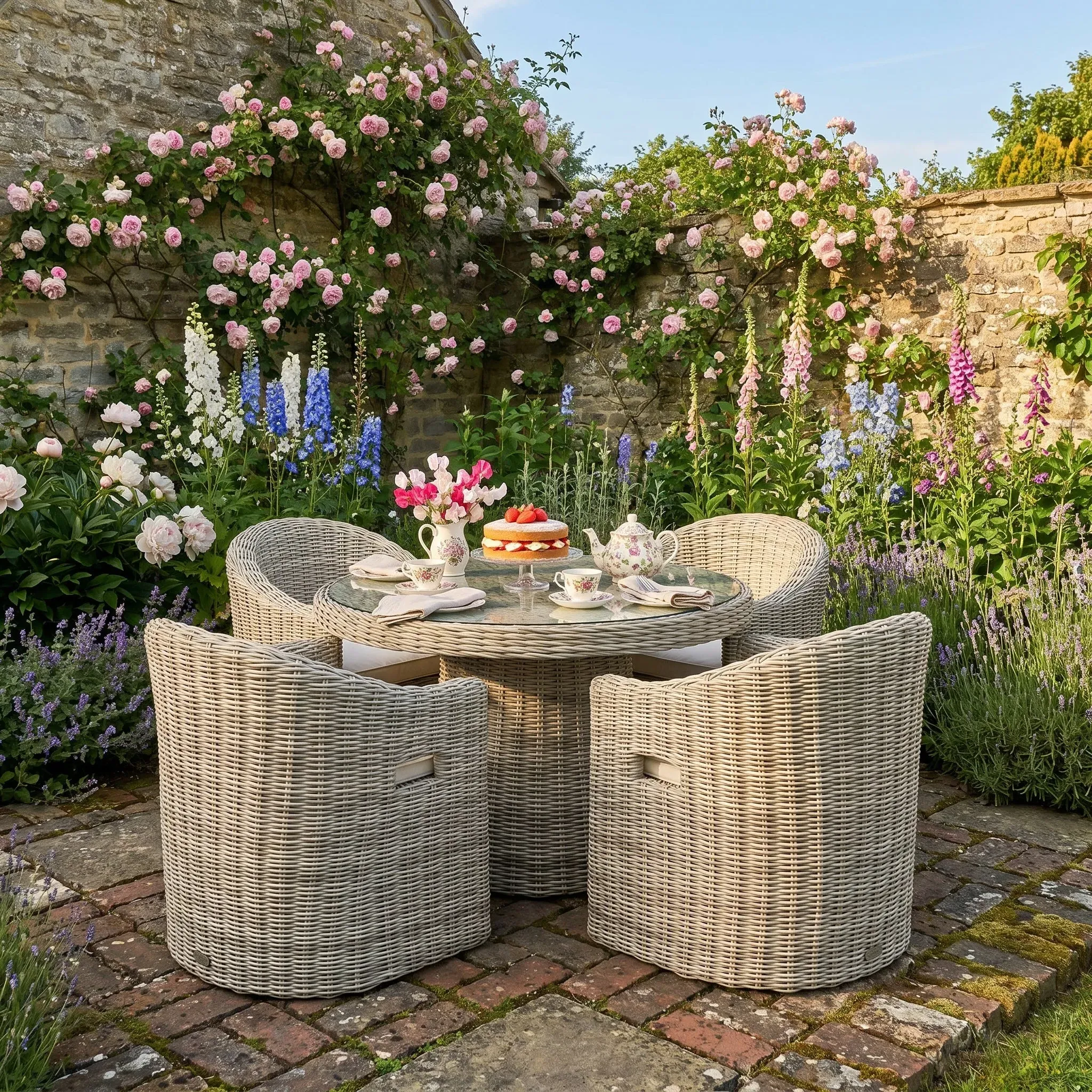 Ragusa 4-Seater Outdoor Dining Set - Rattan product