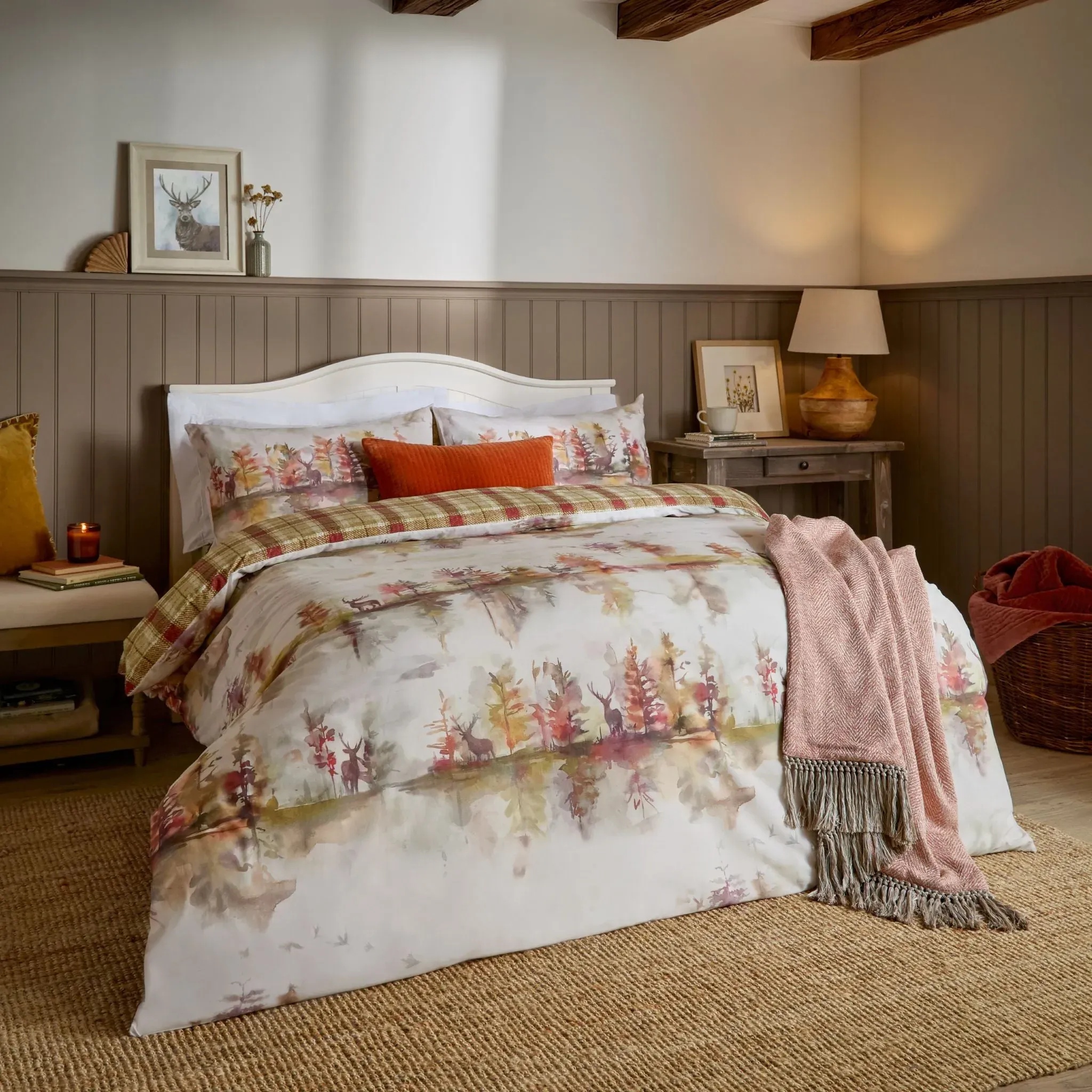 Voyage Wilderness Double Duvet Cover Set - Plum, Cotton product