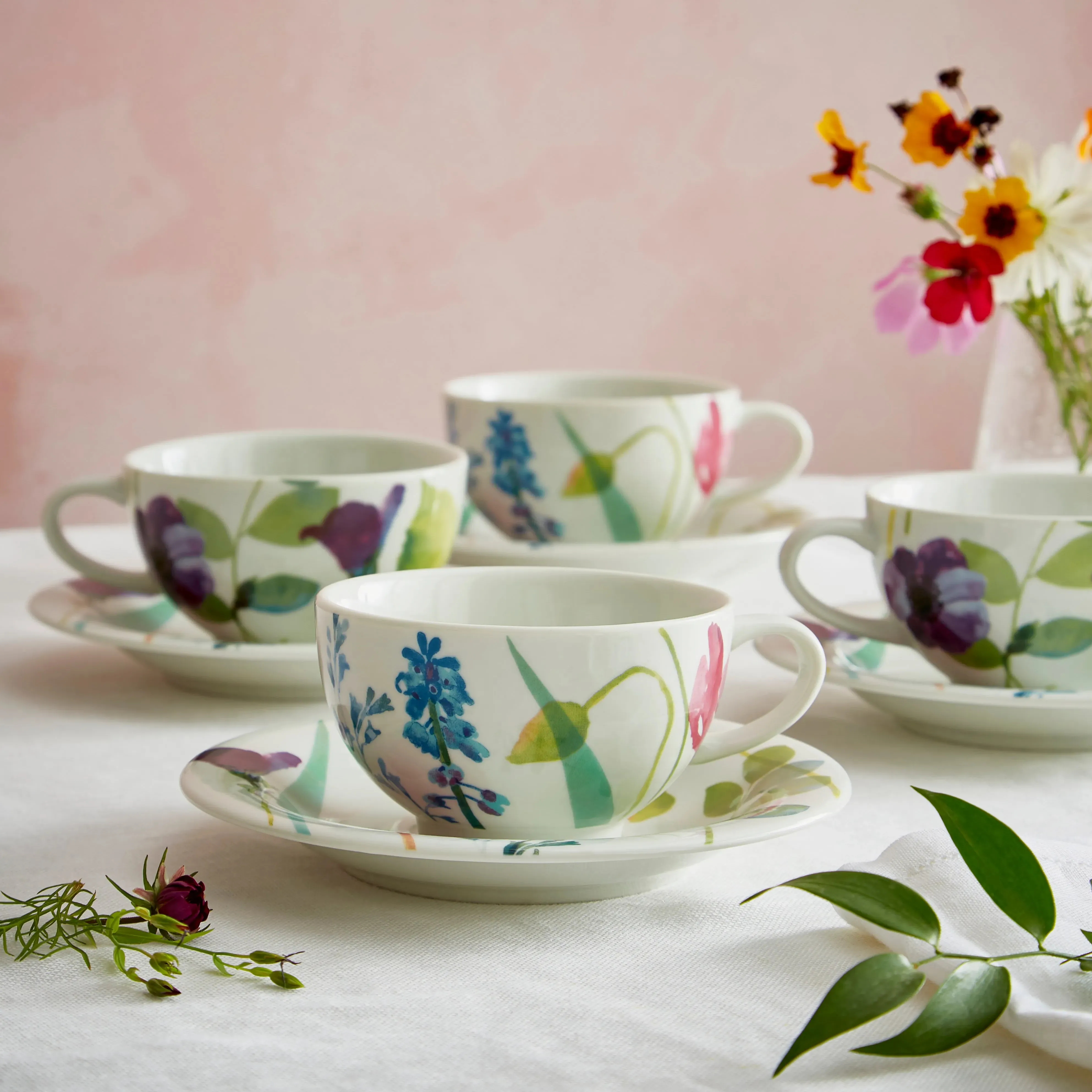 Water Garden Breakfast Cup & Saucer - Porcelain product