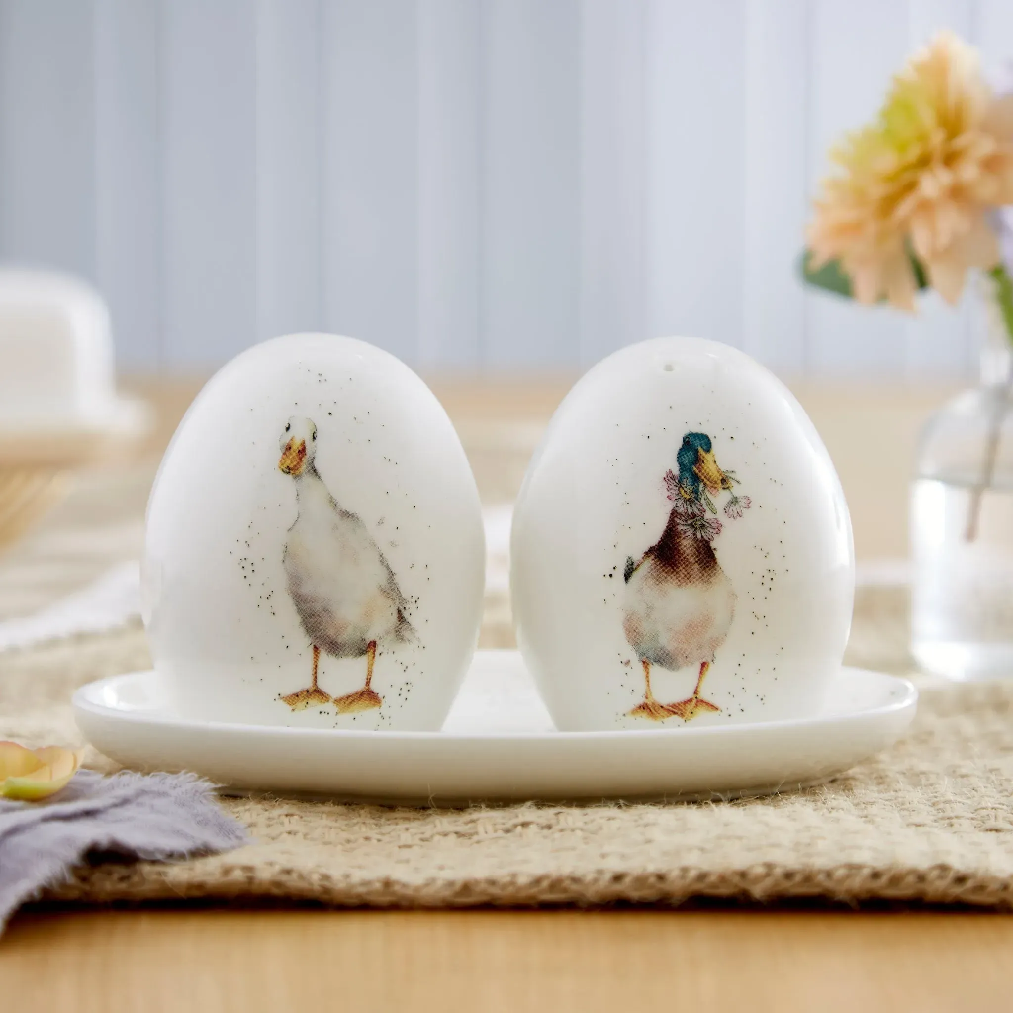 Wrendale Designs Salt & Pepper Set - White, Fine Bone China product