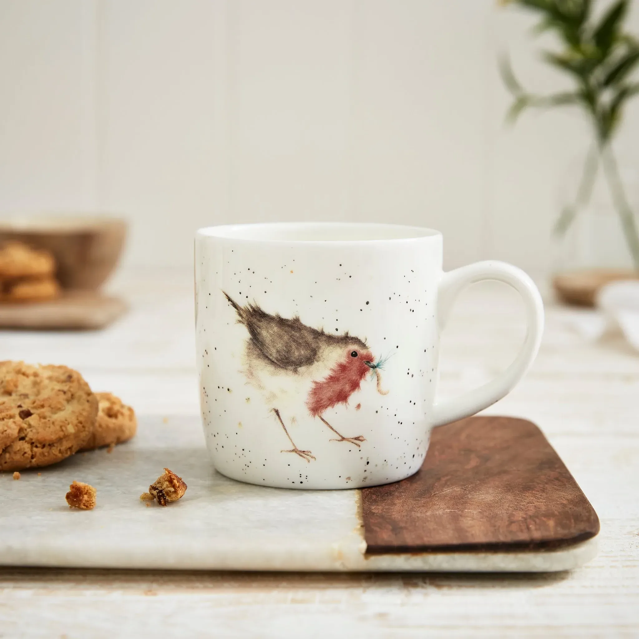 Wrendale Garden Friend Robin Mug - Fine Bone China product
