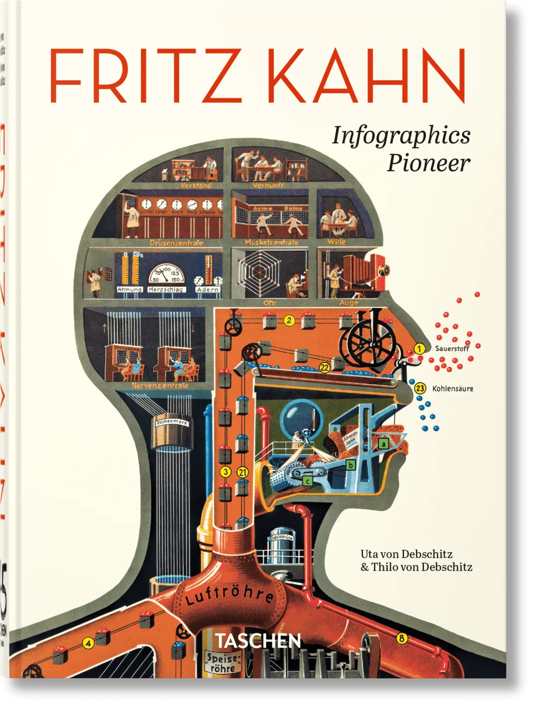 Fritz Kahn Infographics Pioneer 45th Edition Book by Taschen