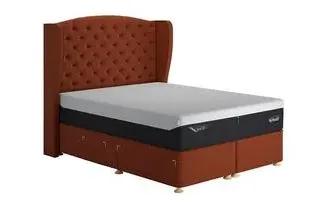 Double Drawer Divan Base - Upholstered