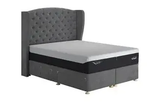 Double Drawer Divan Base - Upholstered