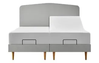 King Size Adjustable Geometric Divan - Wood