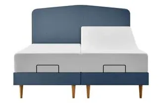 King Size Adjustable Geometric Divan - Wood