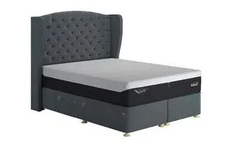 King Size Drawer Divan Base - Upholstered