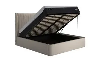 King Size Ottoman Bed with Storage - Fabric