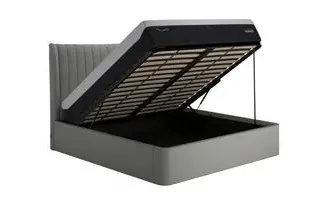 King Size Ottoman Bed with Storage - Fabric
