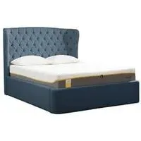 King Size Ottoman Bed with Winged Headboard