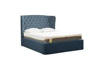 King Size Ottoman Bed with Winged Headboard