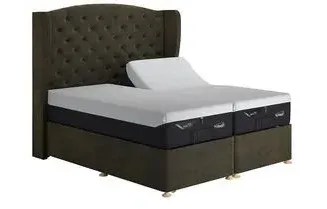 Long Single Adjustable Divan with Storage