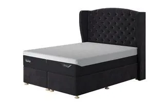 Single Divan Bed Base with Storage - Fabric