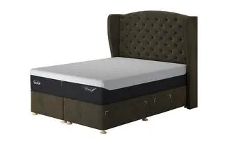 Single Drawer Divan Base - Upholstered