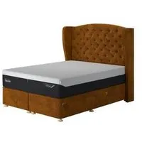 Suffolk Double Divan Bed Base with Drawers by Tempur, alternate view