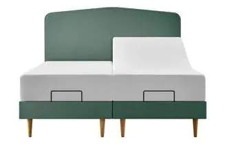 Super King Adjustable Geometric Divan - Wood