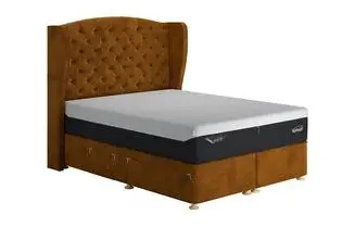 Super King Drawer Divan Base - Upholstered