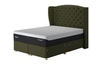 Super King Drawer Divan Base - Upholstered