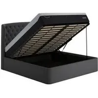 Super King Ottoman Bed with Storage - Winged