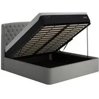 Super King Ottoman Bed with Storage - Winged