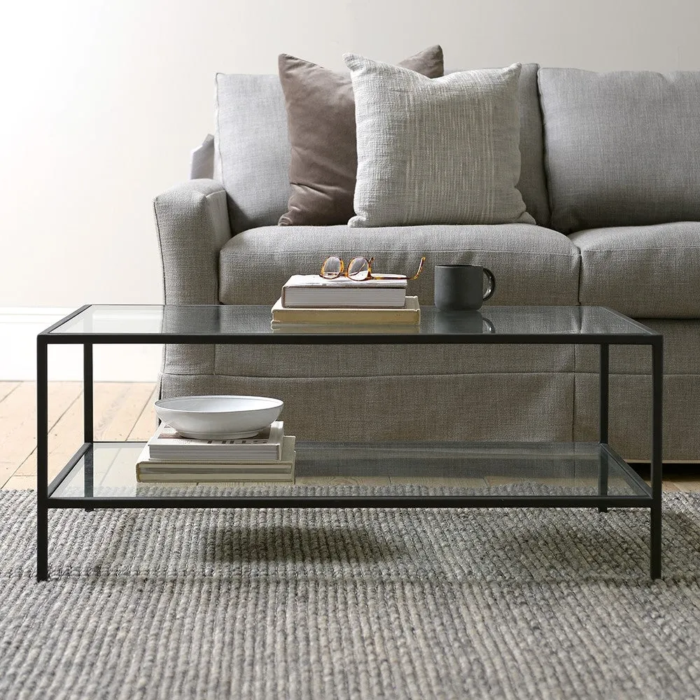 Foxcote Coffee Table - Black, Glass
