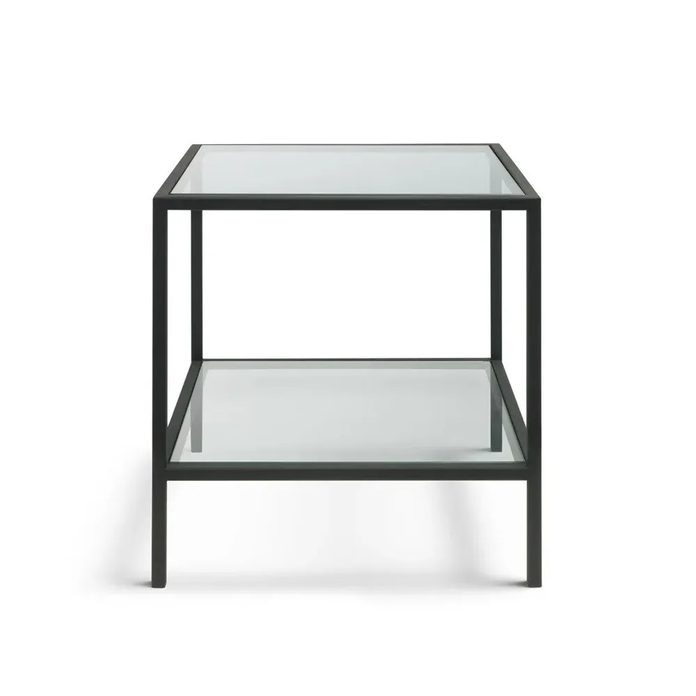 Foxcote Metal & Glass Side Table - Black image