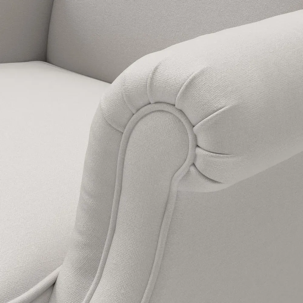 Winged Armchair - Dove Grey, House Linen Mix
