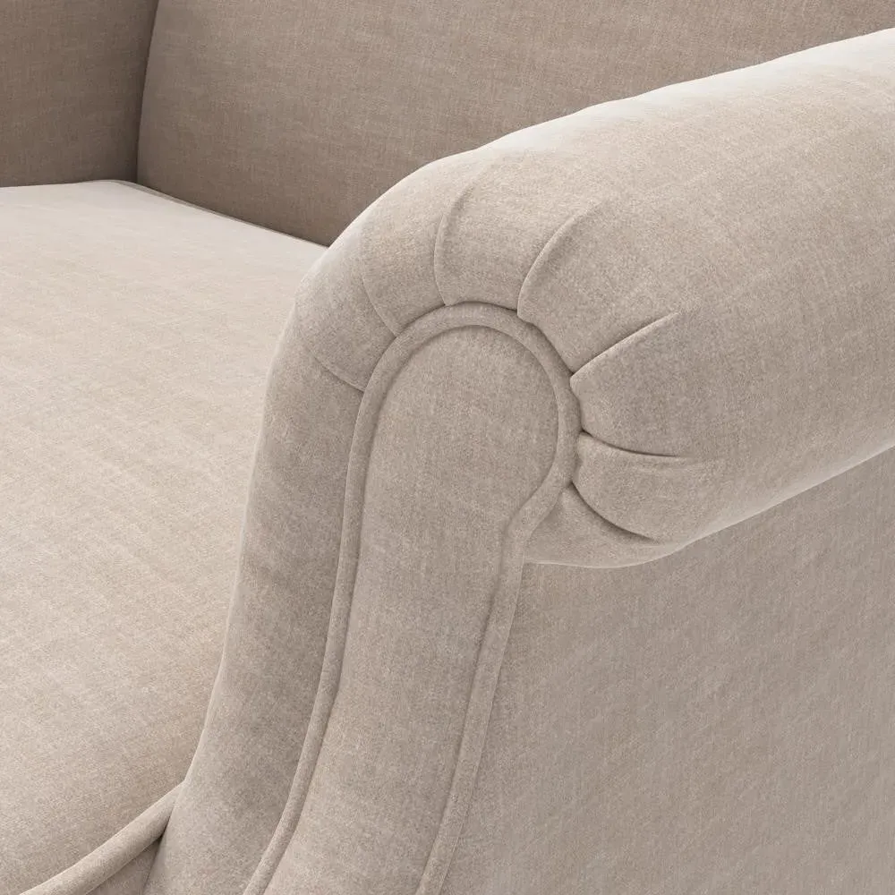 Winged Armchair - Natural, Eco Chenille