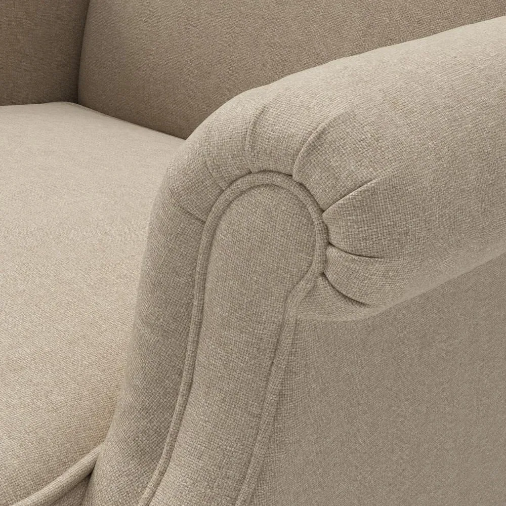 Winged Armchair - Natural, House Linen Mix