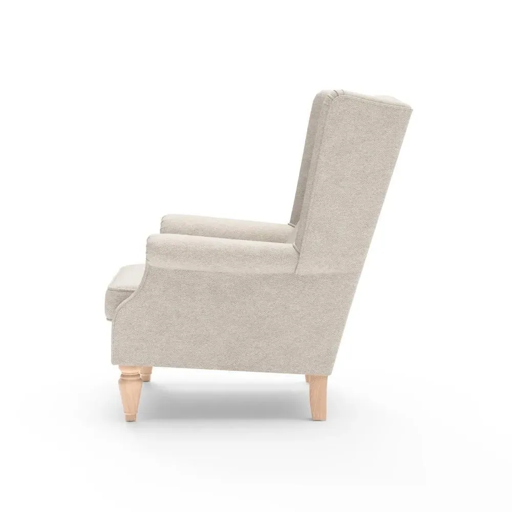 Winged Armchair - Natural, House Weave