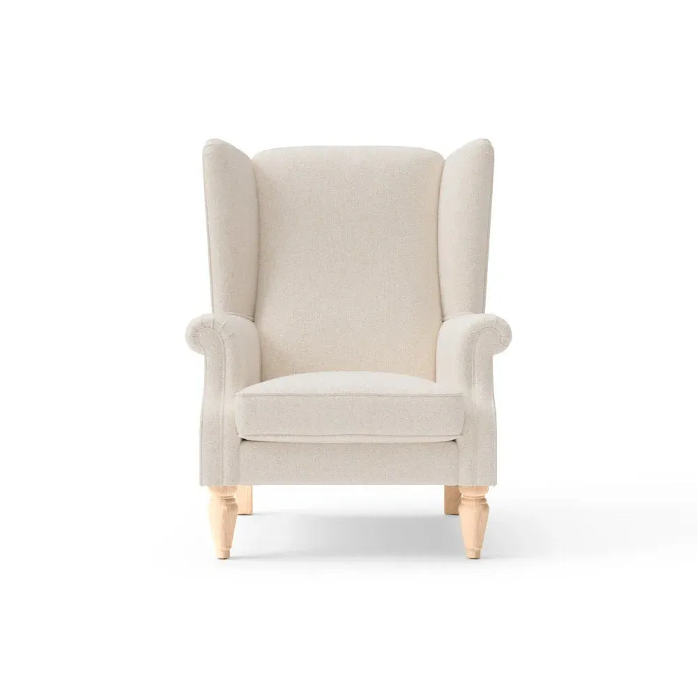 Winged Armchair - Natural, Rustic Weave