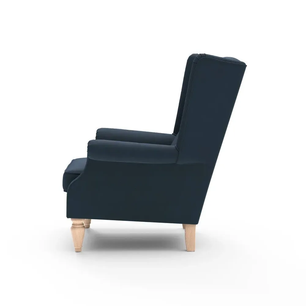 Winged Armchair - Night Sky, Matt Velvet