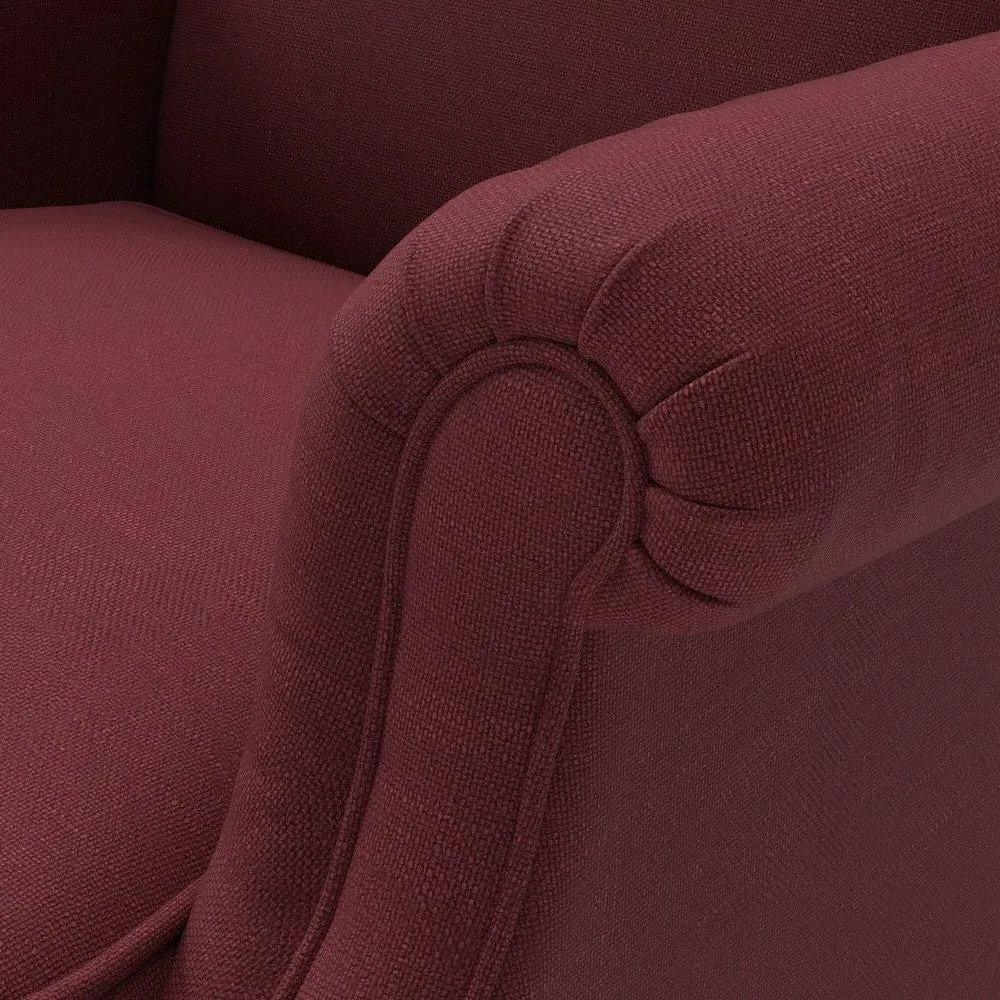 Winged Armchair - Rosehip, House Linen Mix