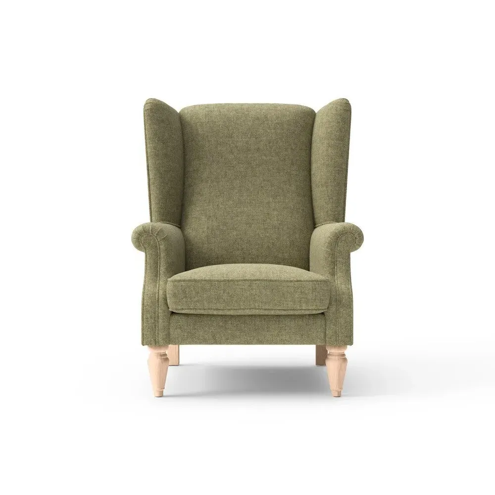 Winged Armchair - Sage, Aquaclean Oxford image