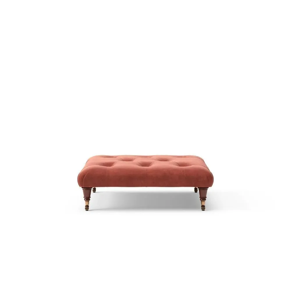 Amelia Foot Stool - Brick, Velvet image