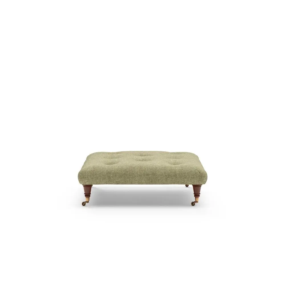 Amelia Foot Stool - Sage, Aquaclean Oxford