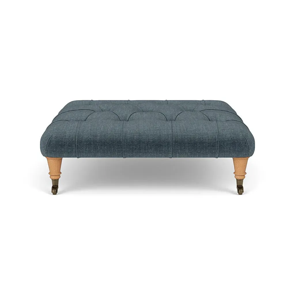Cotswold Company Foot Stool - Teal, Eco Chenille alternate view
