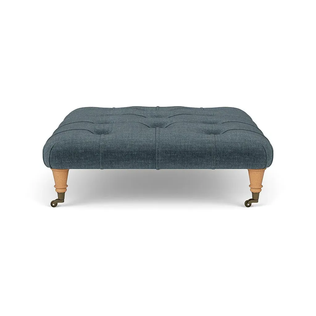 Cotswold Company Foot Stool - Teal, Eco Chenille by The Cotswold Company, image 3