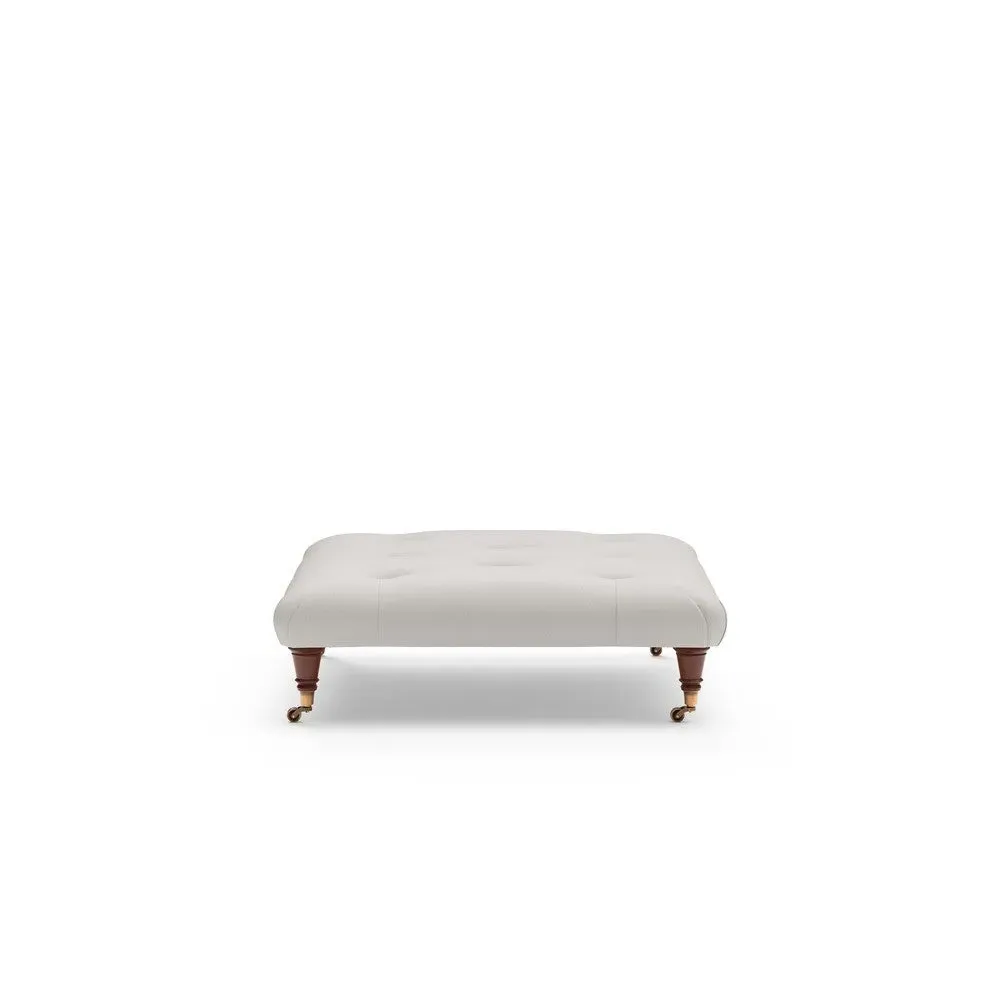 Foot Stool - Dove Grey, House Linen Mix