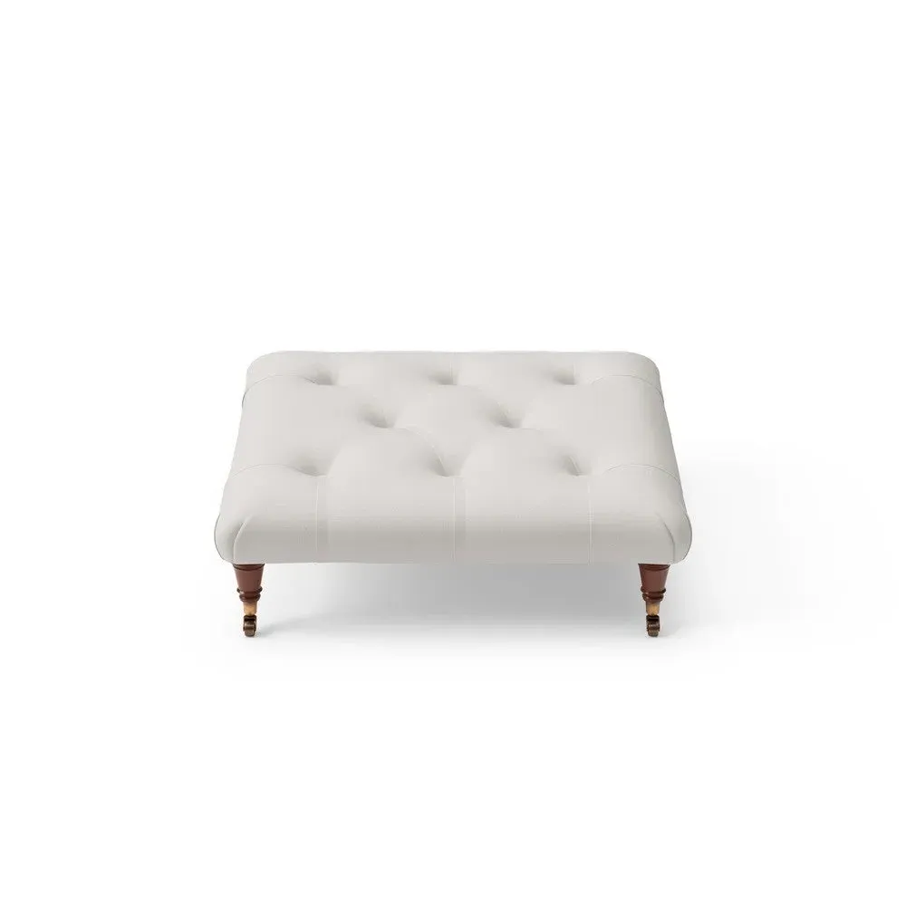 Foot Stool - Dove Grey, House Linen Mix