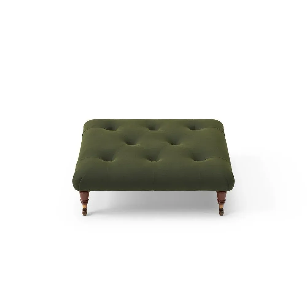Foot Stool - Forest Green, Matt Velvet