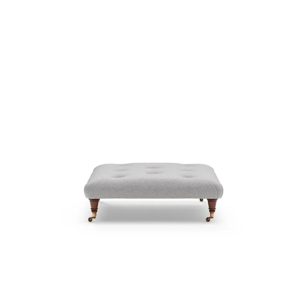 Foot Stool - Grey, Rustic Weave