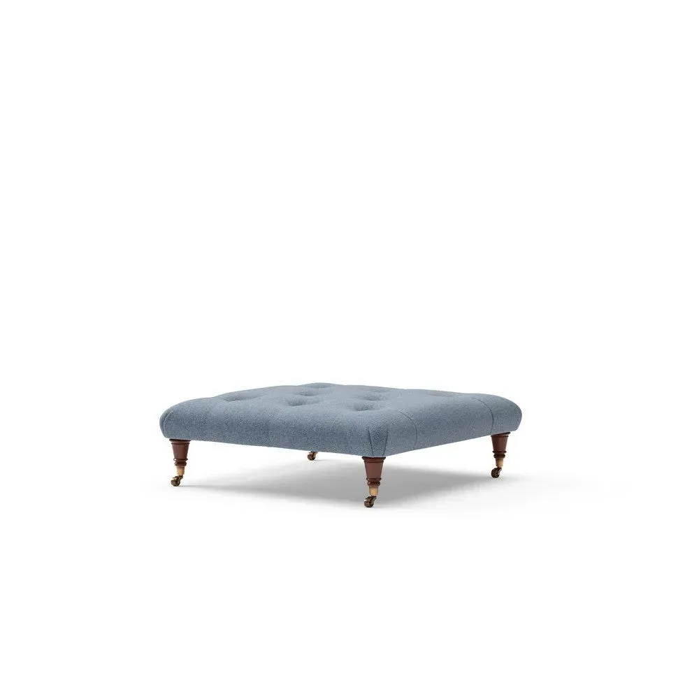 Foot Stool - Indigo, Rustic Weave