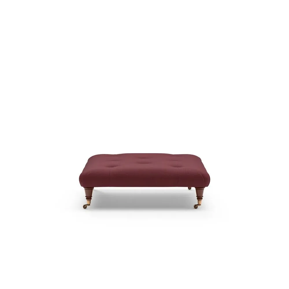 Foot Stool - Rosehip, House Linen Mix