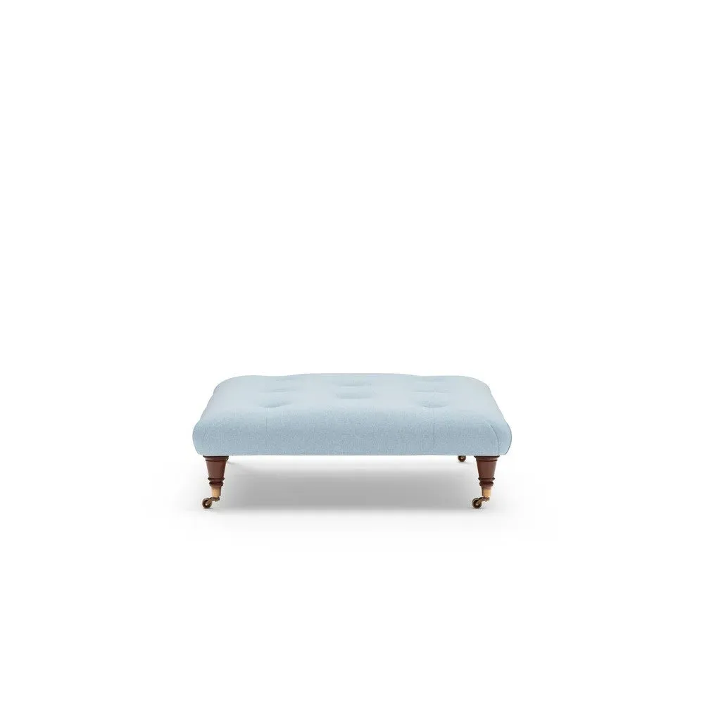 Foot Stool - Sky Blue, House Linen Mix