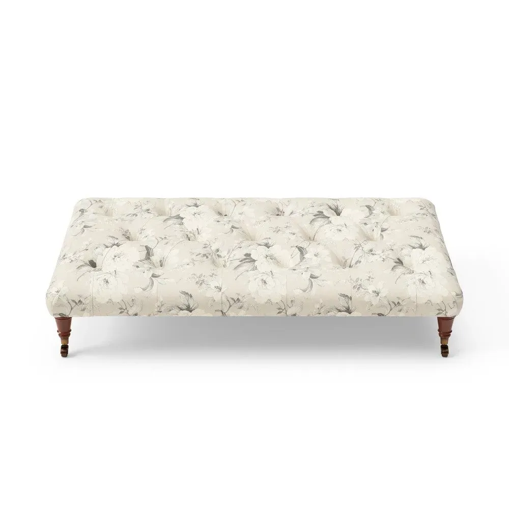 Amelia Large Foot Stool - Clay, Broadway Floral