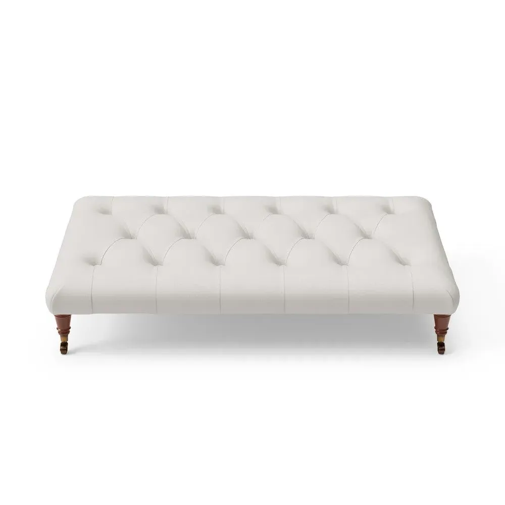 Foot Stool - Dove Grey, House Linen Mix