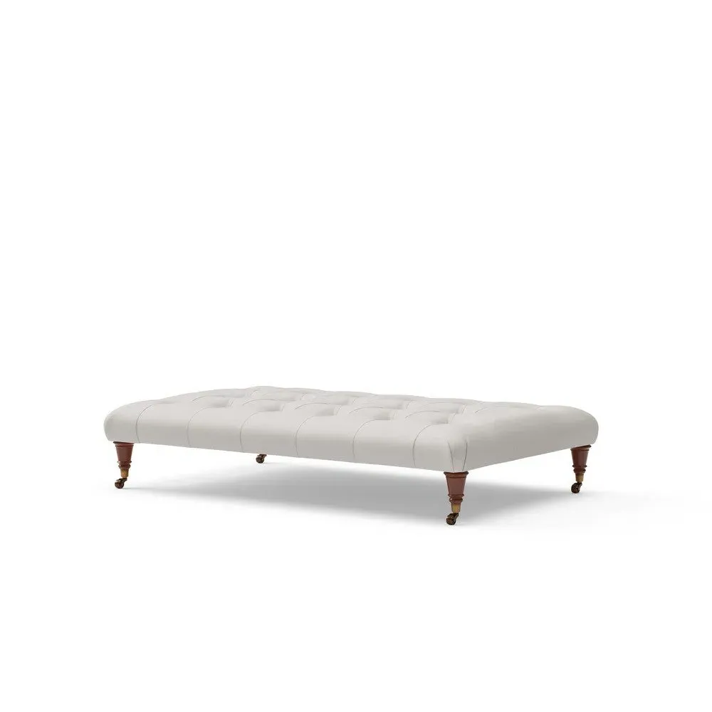 Foot Stool - Dove Grey, House Linen Mix